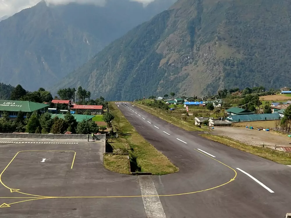 Lukla airport Runway Nepal