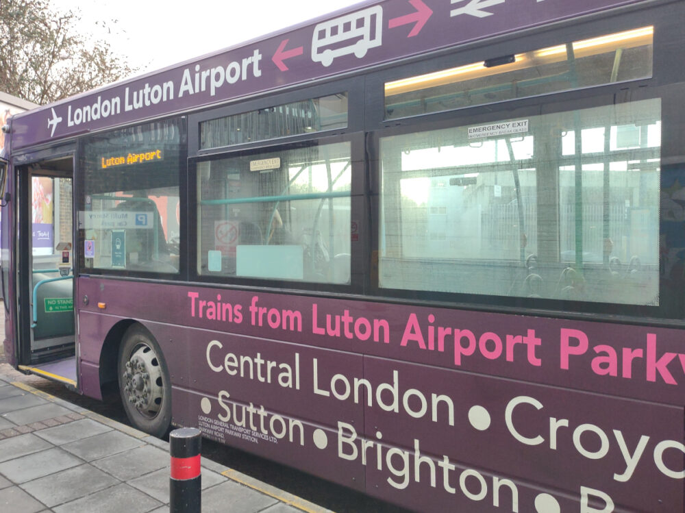 Easy to get to Luton from London for Wizz Air to Jordan