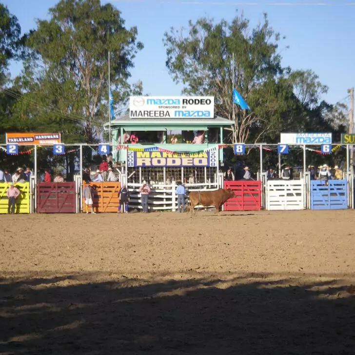 Country Australia rodeo scene
