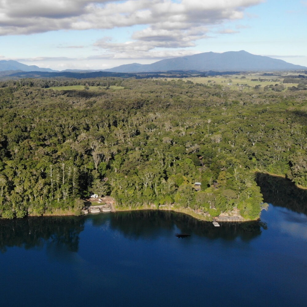 Lake Eacham drone photo