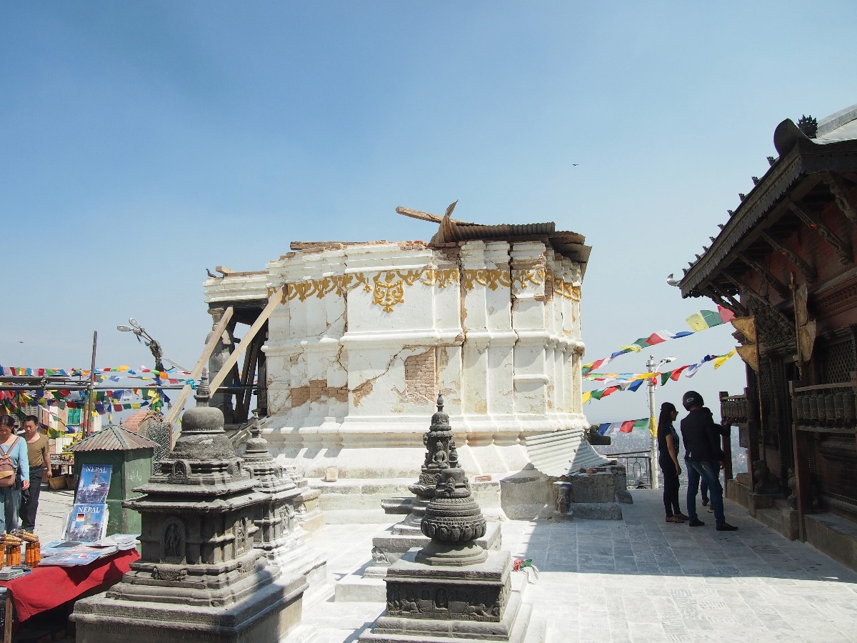 Earthquake Damage Swayambhunath