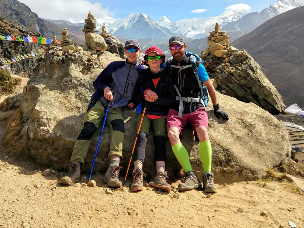 Family trekking holiday in Nepal