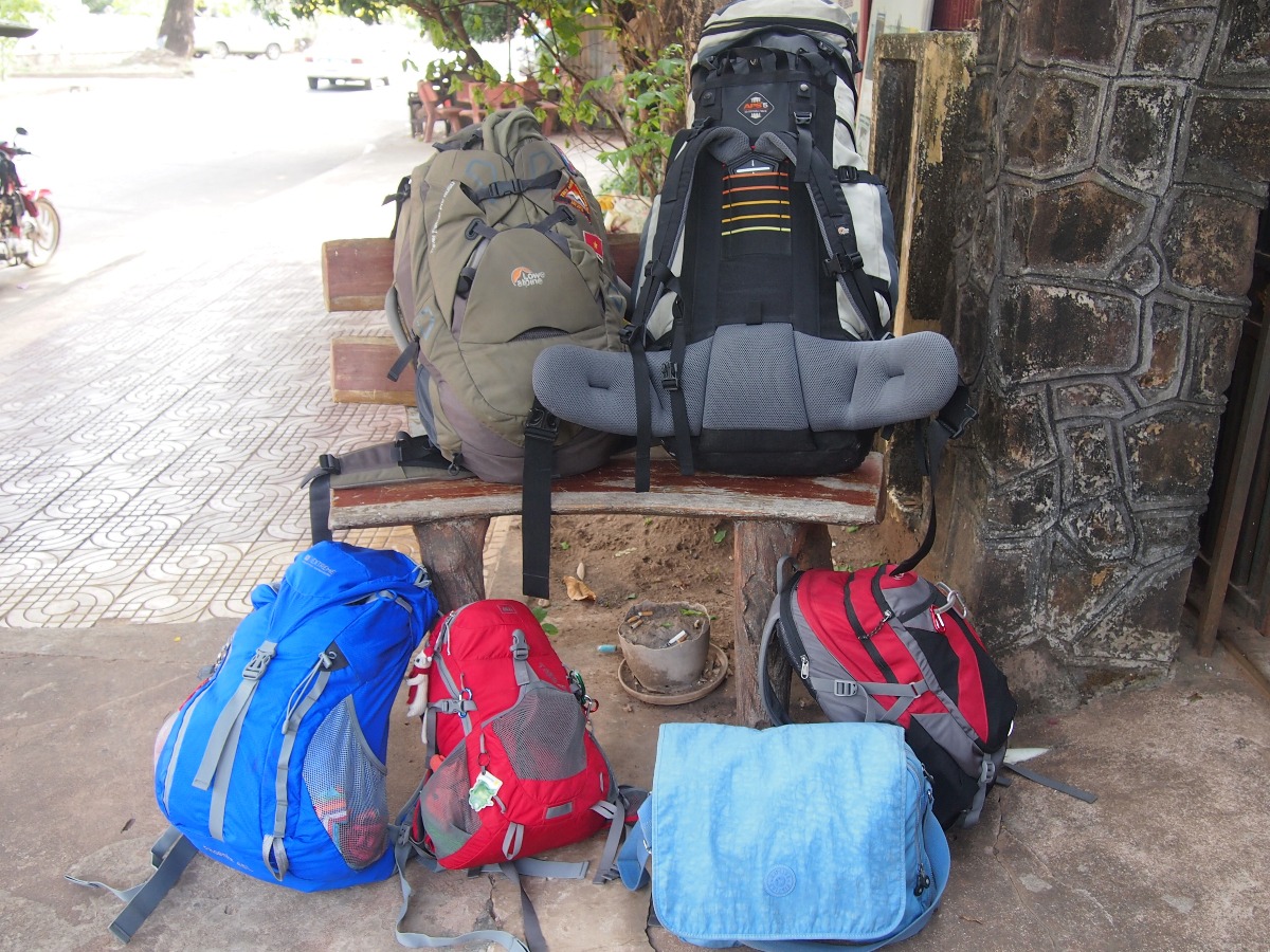 Family travel gear luggage photo