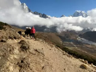 Trekking trail in Nepal