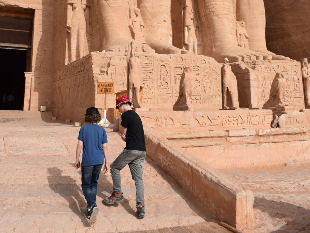 Egypt with kids ruins
