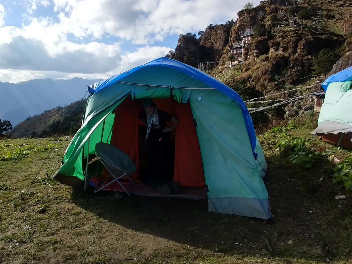 The tents at Bumdra Camp 