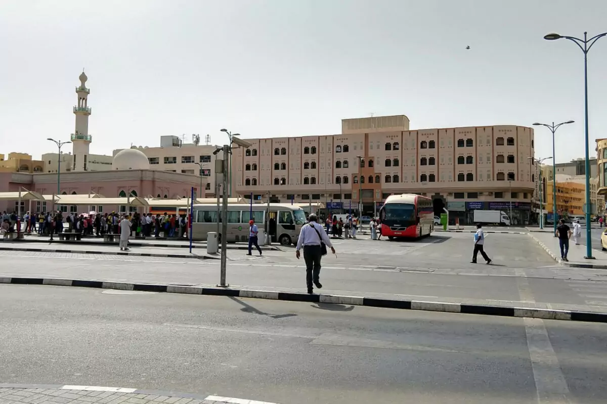 Bus station in Dubai