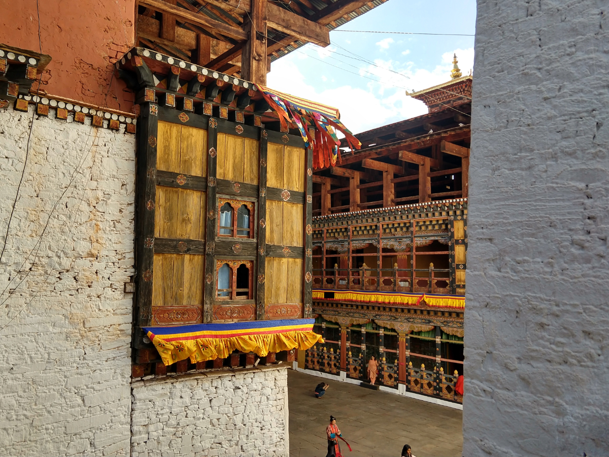 Inside Paro Gompa Bhutan
