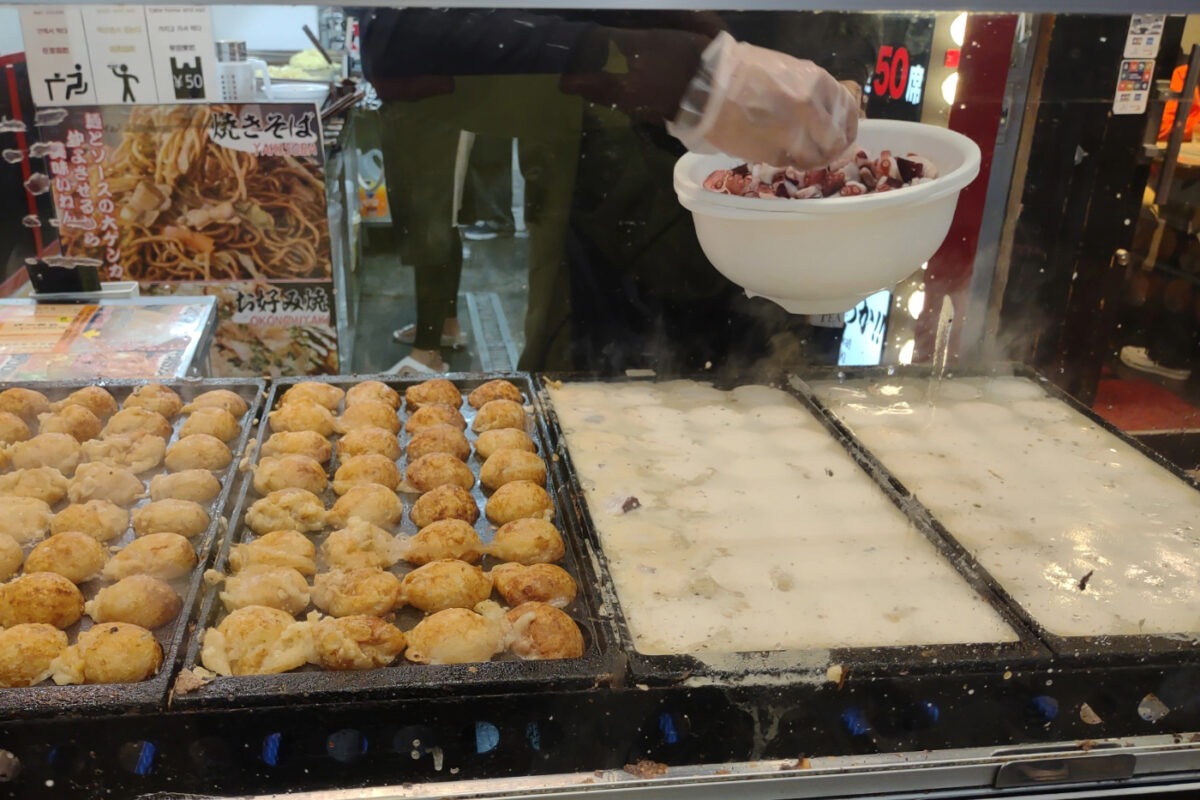 Takoyaki octopus balls
