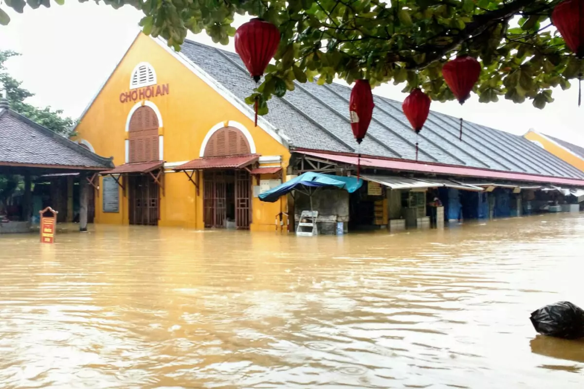 Central Market Hoi An flooded