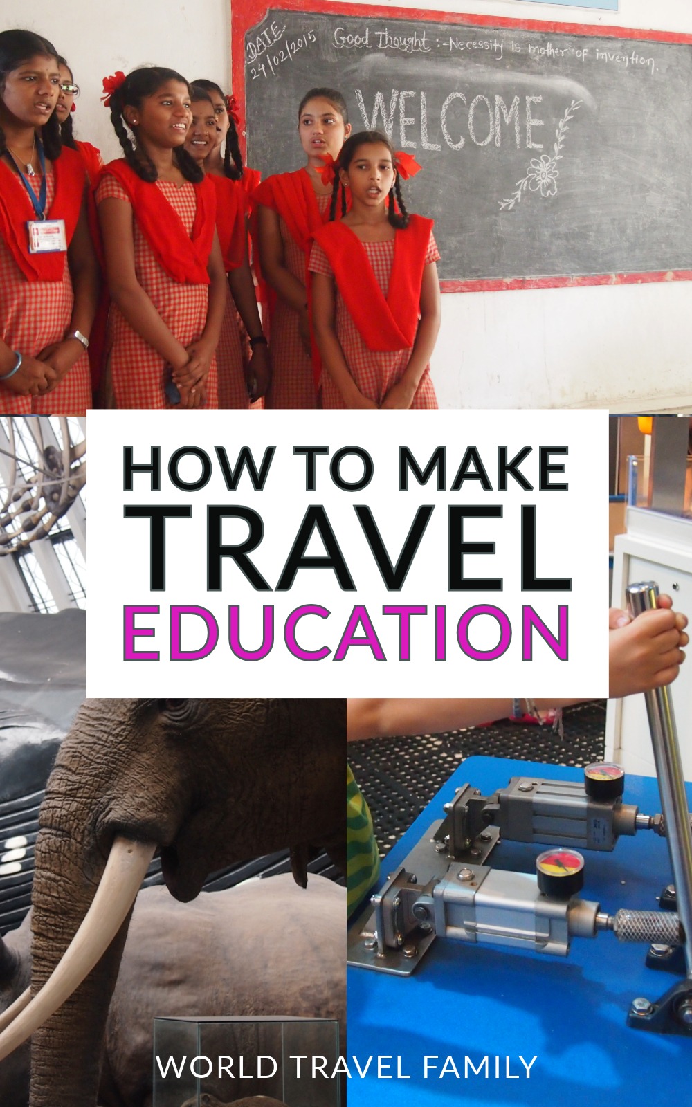 How to make travel with kids educational