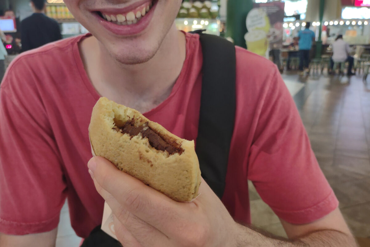 Chocolate waffle singapore hawker