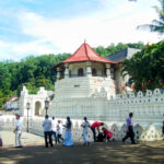 View of the Temple of the Sacred Tooth in Kandy Sri Lanka