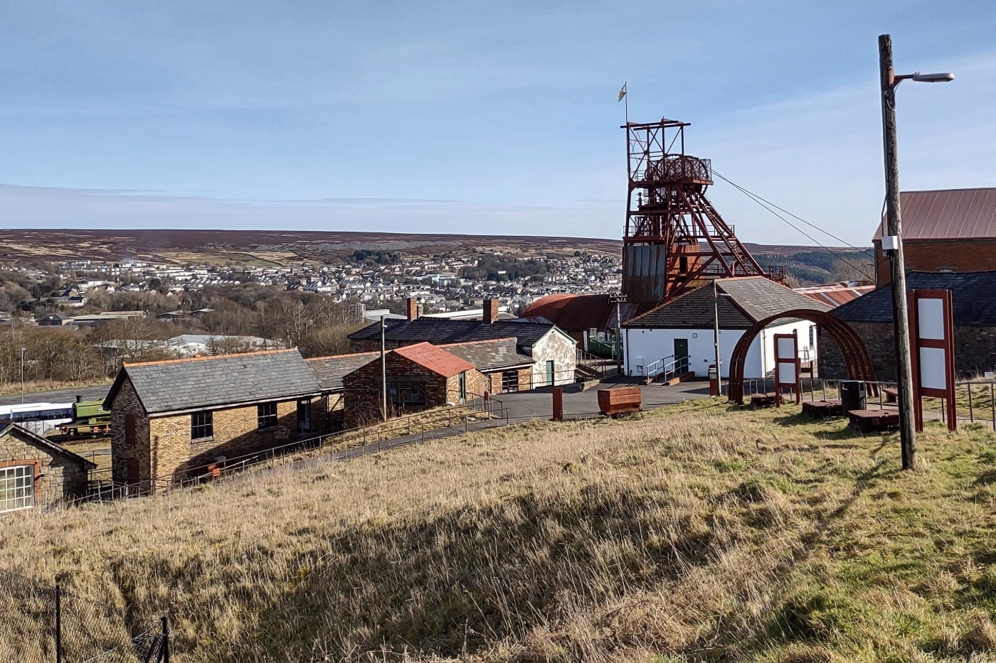 Big pit mining museum in the valleys of South Wales