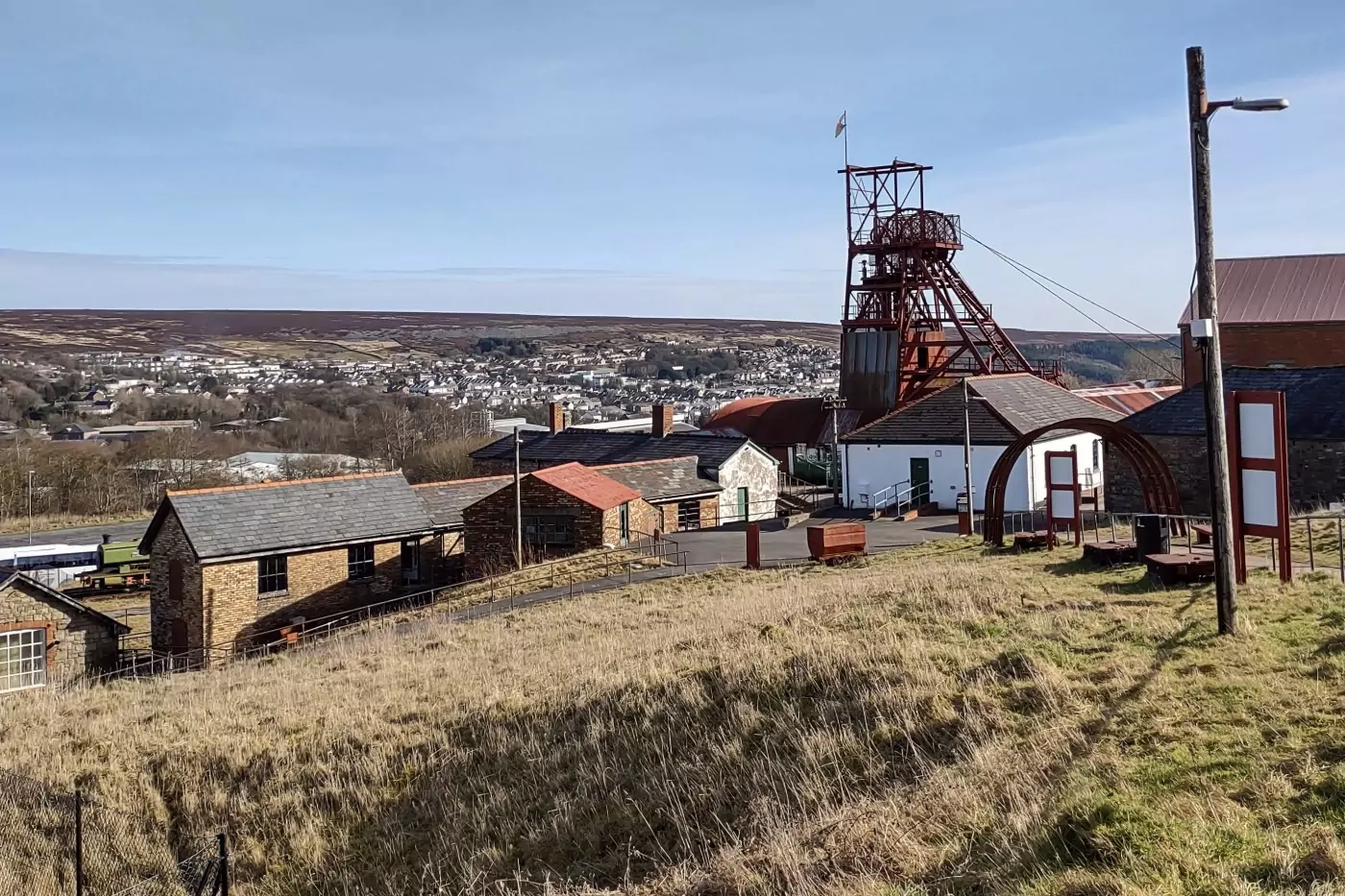 Big pit mining museum in the valleys of South Wales