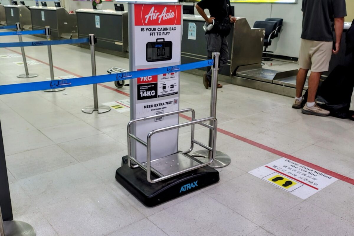 Luggage size checks self transfer Bali