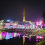 Dalat tower by night
