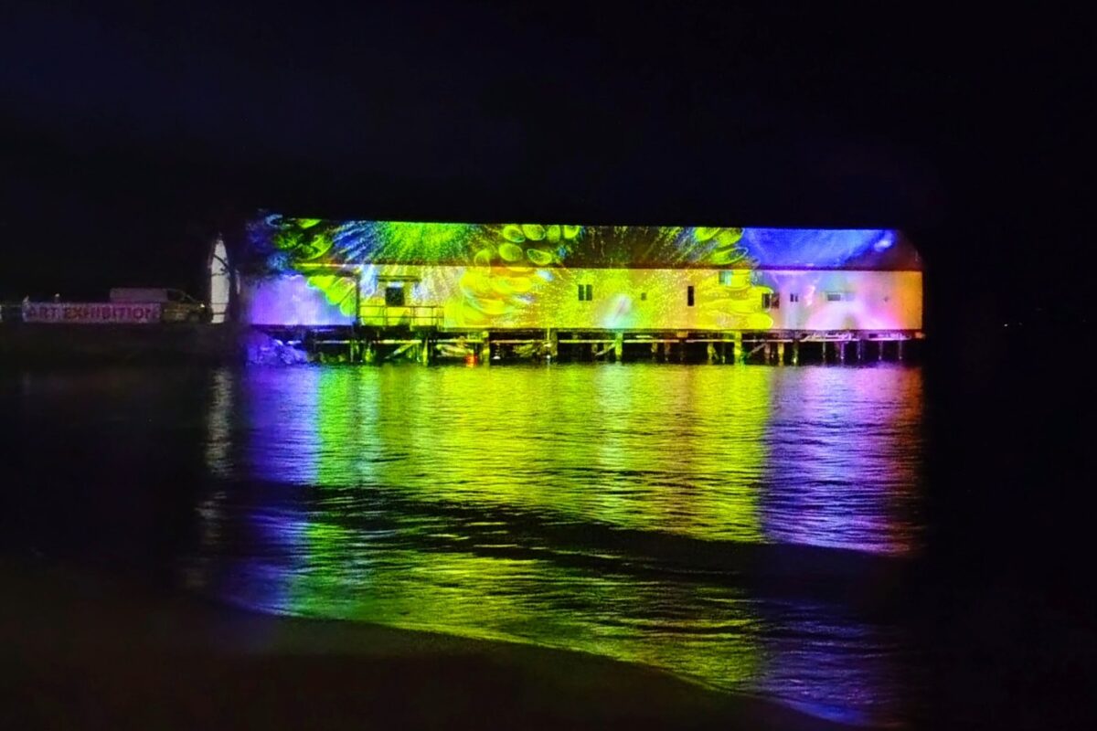 port douglas sugar wharf at night
